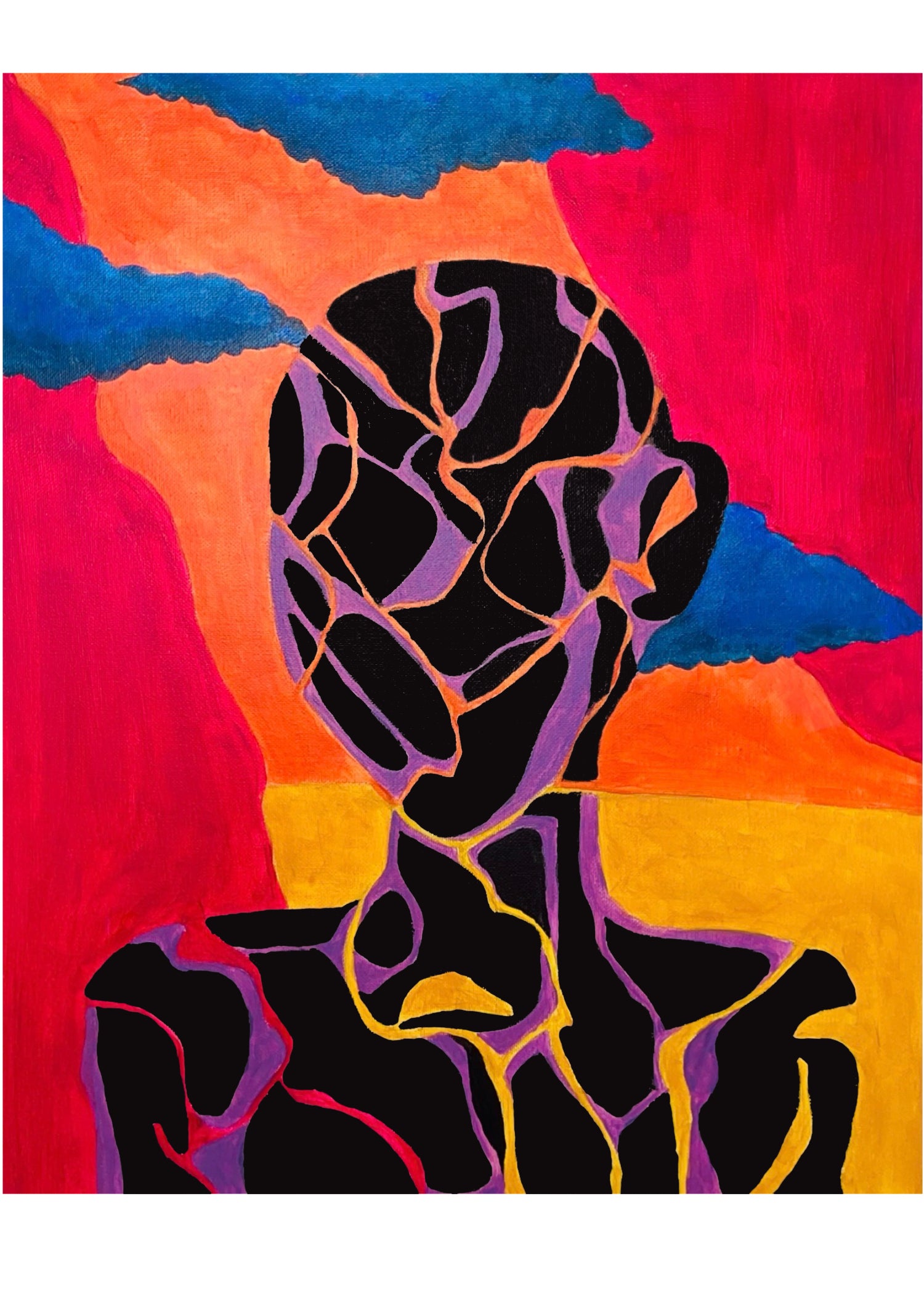 Cracked Soul Canvas Painting - Large