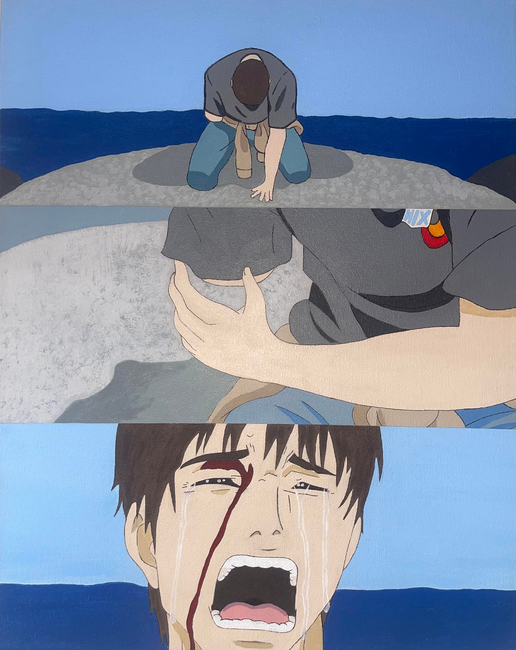 Parasyte Anime Canvas Painting - Large