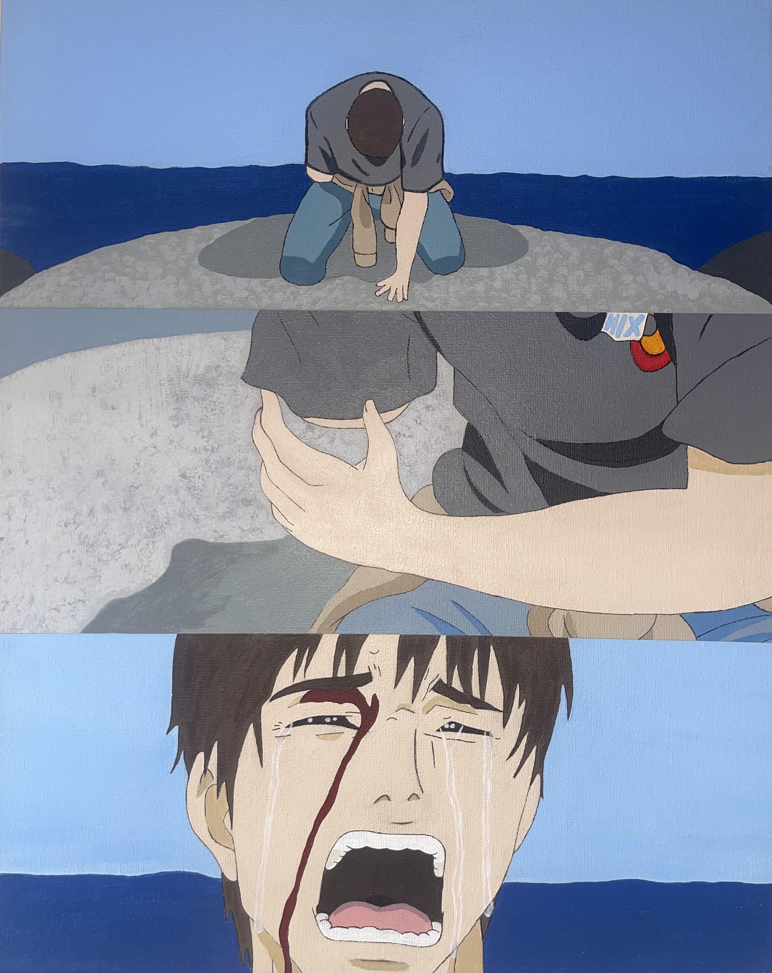 Parasyte Anime Canvas Painting - Large
