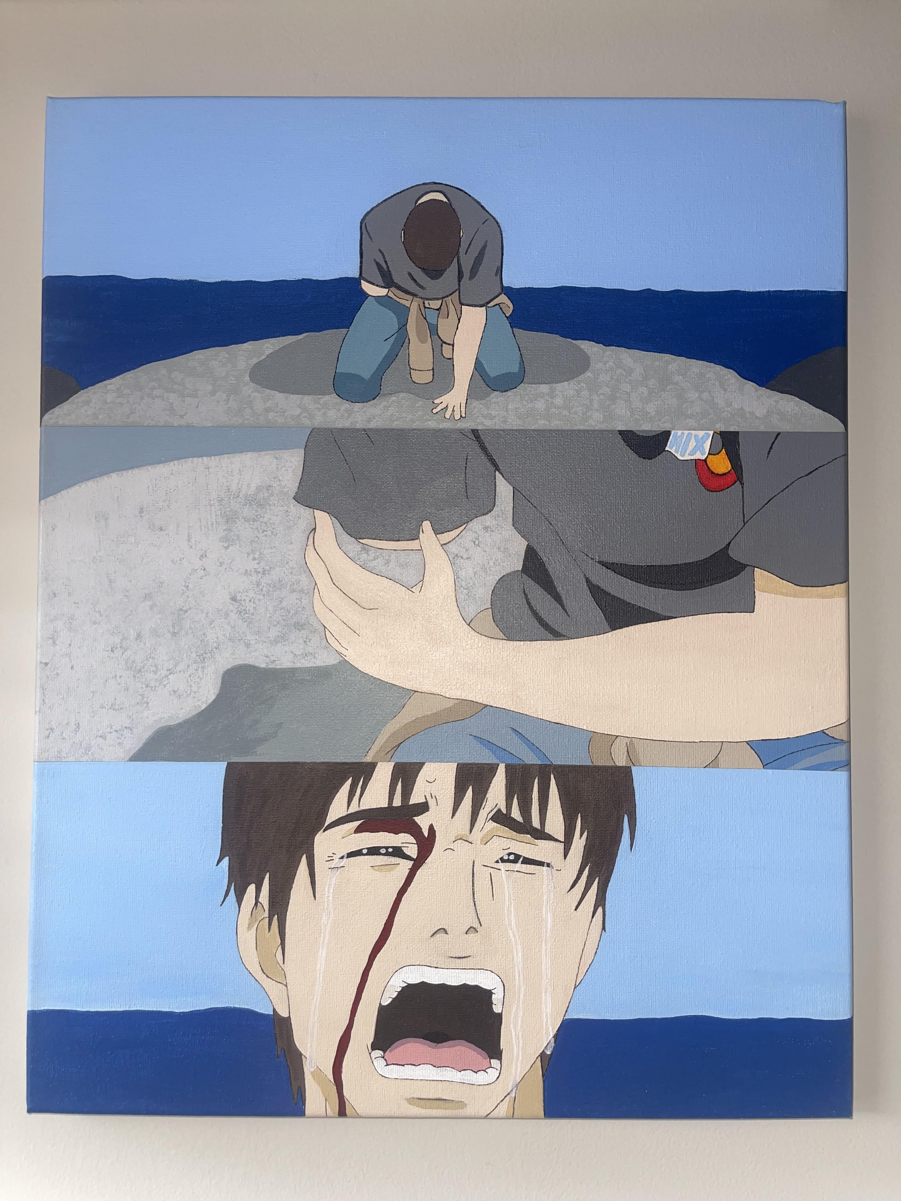 Parasyte Anime Canvas Painting - Large